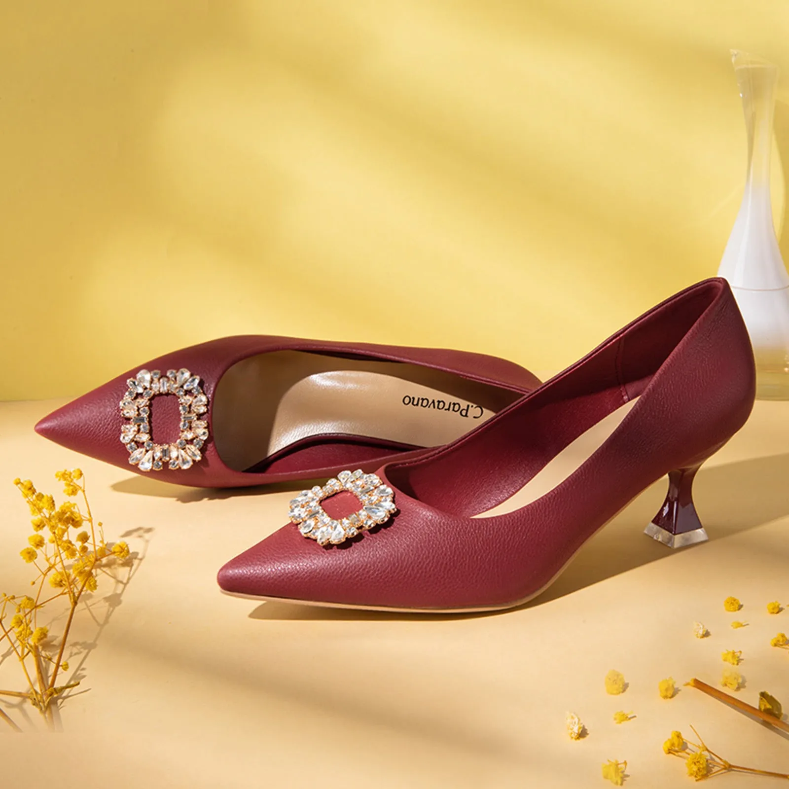 Crystal Buckle Pumps (Olivia)
